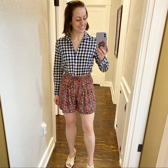 J. Crew, Gingham Button-Down Shirt in Boy Fit! - Picture 2 of 6